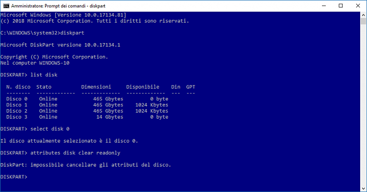 fixboot access denied windows 10 mbr
