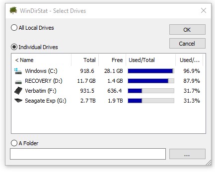 Main hard drive (C) appears to be (almost) full...but isn't-windirstat1.jpg