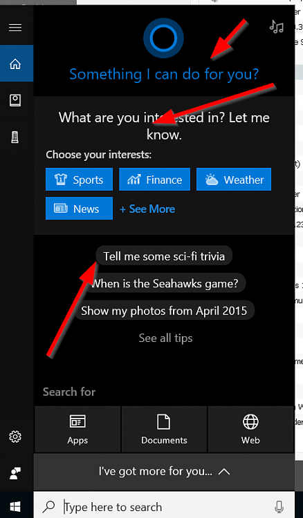 How to get rid of all the tips and cortana garbage on search toolbar?-crap-cortana.png
