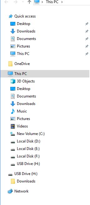 Can I change what appears in file Explorer on the left side-explorer.jpg