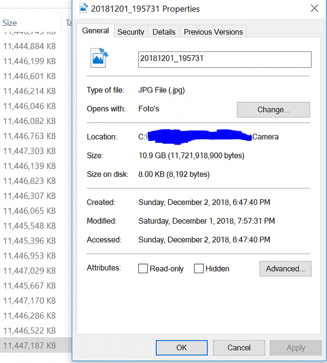 Win10 keeps compressing C drive files (new and old). Cannot stop it.-details-10gb-image.png