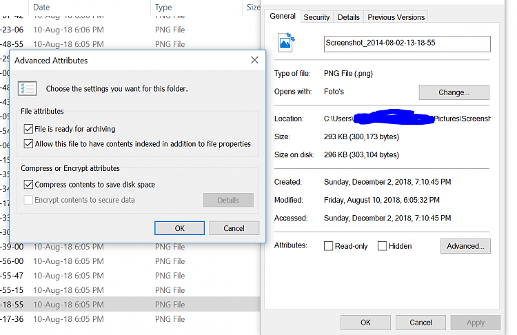 Win10 keeps compressing C drive files (new and old). Cannot stop it.-normal-image-properties-c-drive.png