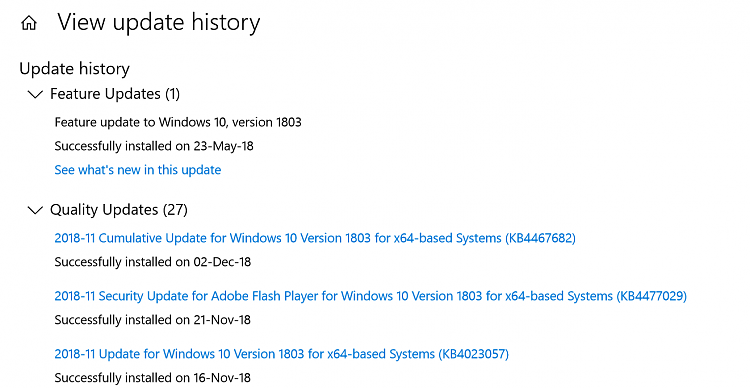 Win10 keeps compressing C drive files (new and old). Cannot stop it.-last-windows-update-history.png