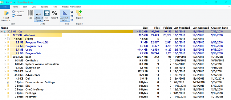 Win10 keeps compressing C drive files (new and old). Cannot stop it.-2018-12-05_16h02_57.png