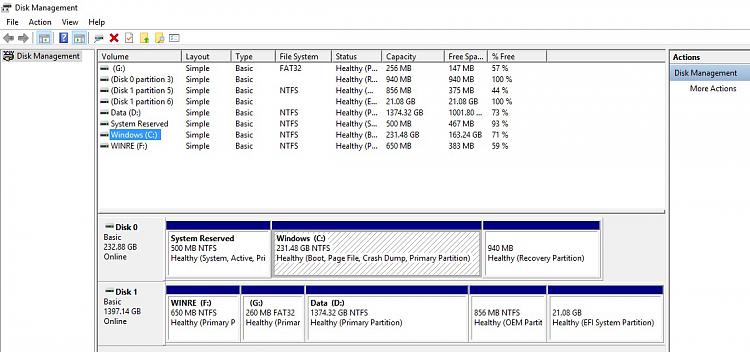 Start up / Boot problem - Bios issue UEFI / Legacy Wrong drive default-diskmanagement17-12-18.jpg