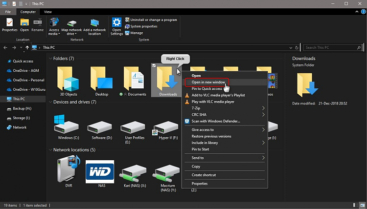 Open 2 file explorer windows Solved Windows 10 Forums Open 2 file explorer windows Solved Windows 10 Forums