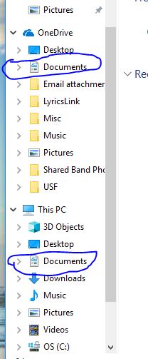 &quot;This PC&quot; My Documents folder pointing to One Drive and Cannot Change-files.jpg
