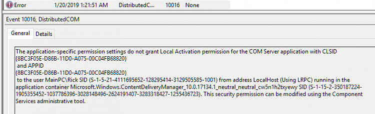 Event ID 10016, DistributedCOM Windows.SecurityCenter.WscBrokerManager-windows-10-dcom-error-10016.png