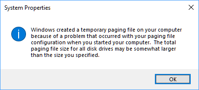 Since update on 19 Jan 2019, I get page file error on boot-image.png
