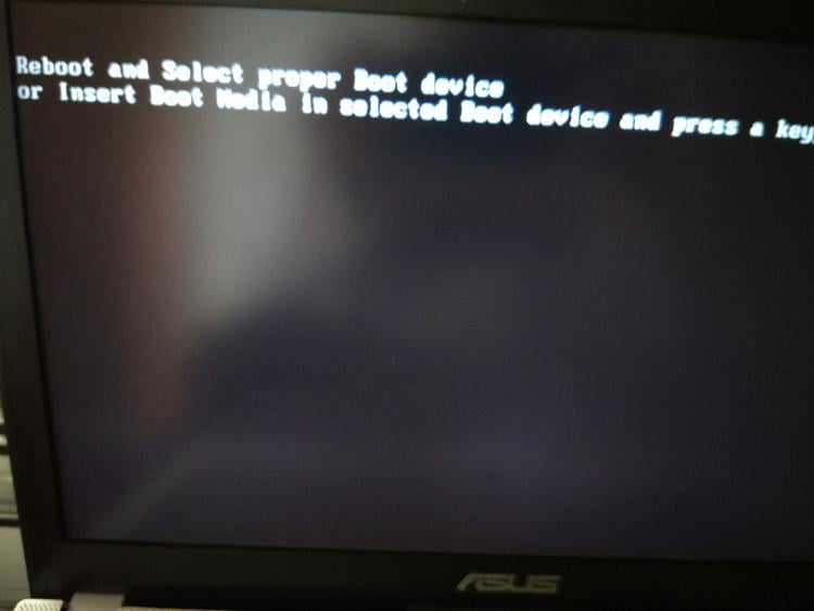 Boot Giving Error Reboot And Select Proper Boot Device Windows