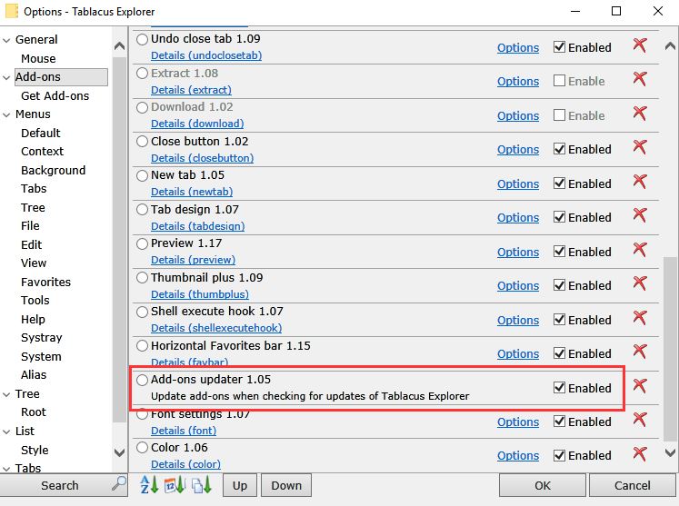 Windows Explorer: Have each folder retain its size, position, settings-tablacus-explorer-addons.jpg