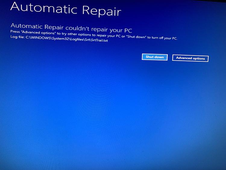 Win 10 won't boot after screen - Windows 10 Forums