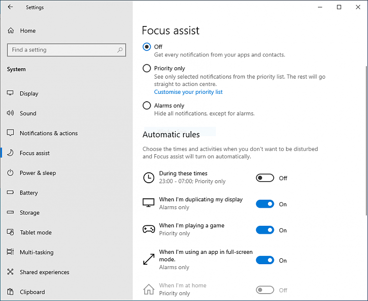 Focus Assistant on 1903-focus-assitst-default-install.png