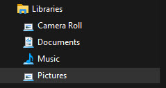 I want File Explorer to look at a different 'Pictures' folder location-image.jpg