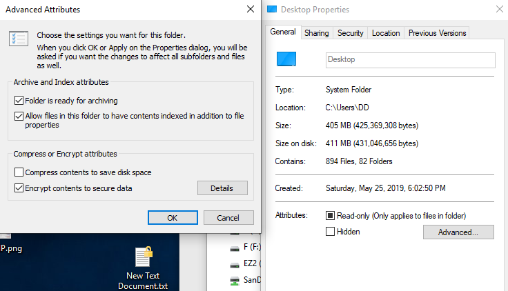 All new files on drive C have gold lock icon-img1.png