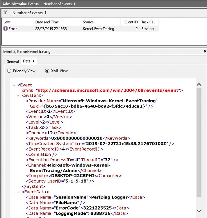 Session &quot;PerfDiag Logger&quot; failed to start error: 0xC0000035 Event ID 2-kernel-eventtracing-event-id-2.jpg
