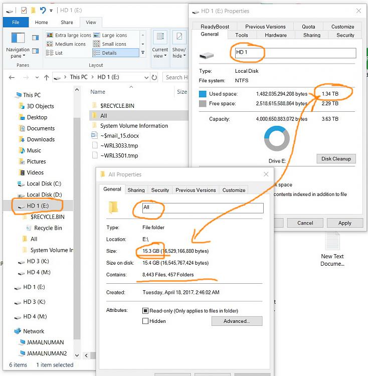 The used size of a hard disk that contains only one folder doesn't mat-clip_1056.jpg