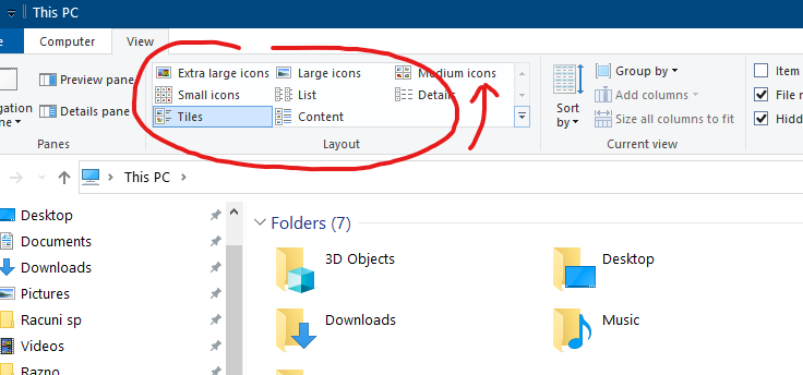 My File Explorer Page Just Changed From Icons To A List In Text-image.png