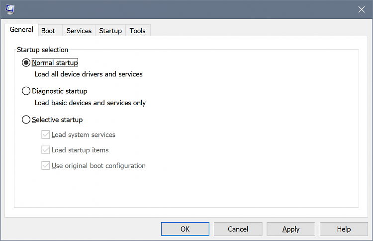 Multiple copies of Windows 10 in MSCONFIG Boot tab-msconfig_general.png