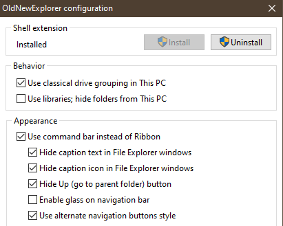 Windows installed 1903 version, but no ribbon in file explorer-000087.png