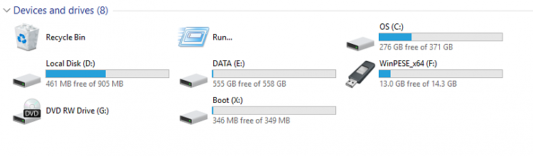 Using WinPESE x64 created several RTF document files - laptop froze-drives.png