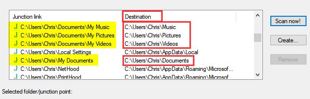 What exactly are are &quot;My music&quot;, &quot;My Pictures&quot; and &quot;My videos&quot;-junction-links.jpg