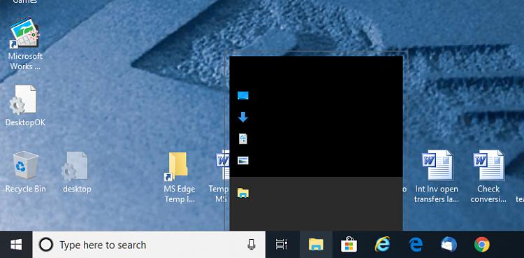 No text in right-click window on taskbar after upgrading to Windows 10-example-missing-info.jpg