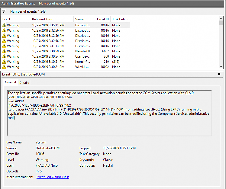 Local Launch permission for the COM Server application with CLSID