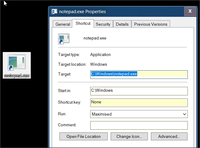 How can I get W10 to remember the size of a window? Eg notepad-1.png