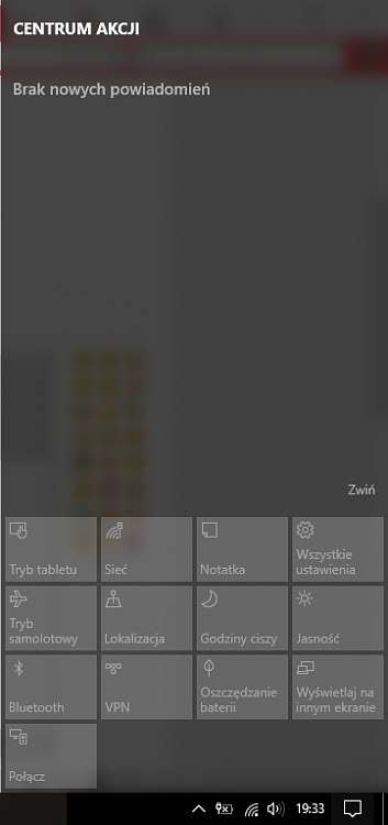 Windows 1909 - Disabled Quick actions-quickactionsdisabled.png