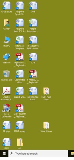 Right pointing double angle icons on all desktop file icons-screen.jpg