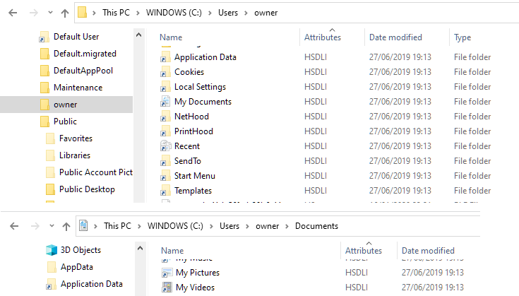 documents  vs mydocuments and publicdocuments  What? Why? How? When?-w10-junctions-users-folder.png