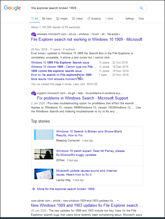 Windows explorer search 1909 boken, freezes, crashes not responding.-2.png