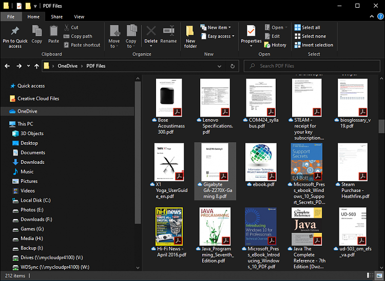 pdf preview windows 10