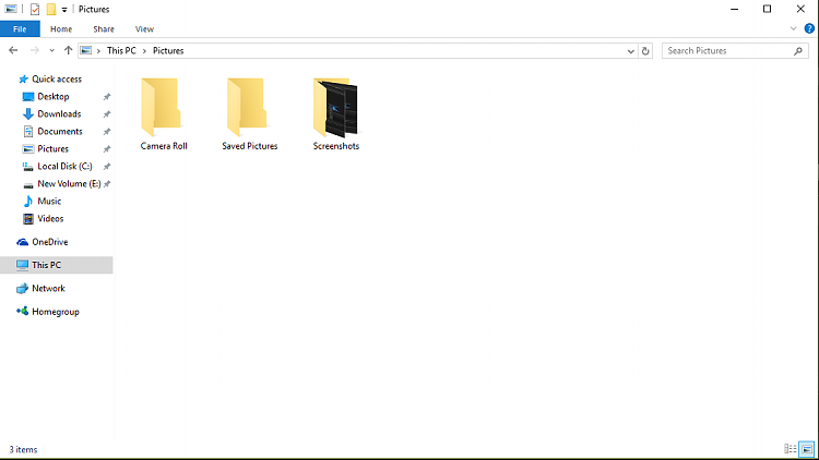 No &quot;Screenshots&quot; folder in the &quot;Pictures&quot; folder.  How do I fix this?-capture.png