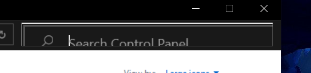 Graphics issue with Action Center and Control Panel Search Bar-issue.png