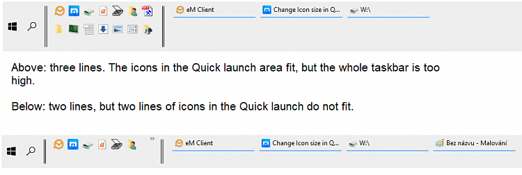 How To Increase Quick Launch Icon Size