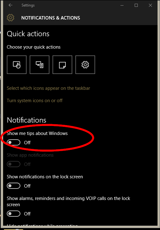 how to get rid of pop ups on windows 10