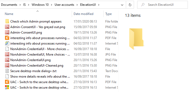Locking the display order of sub-folders inside a folder in Windows 10-std-sorted.png