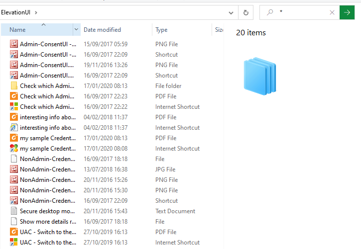 Locking the display order of sub-folders inside a folder in Windows 10-asterisk-sorted.png