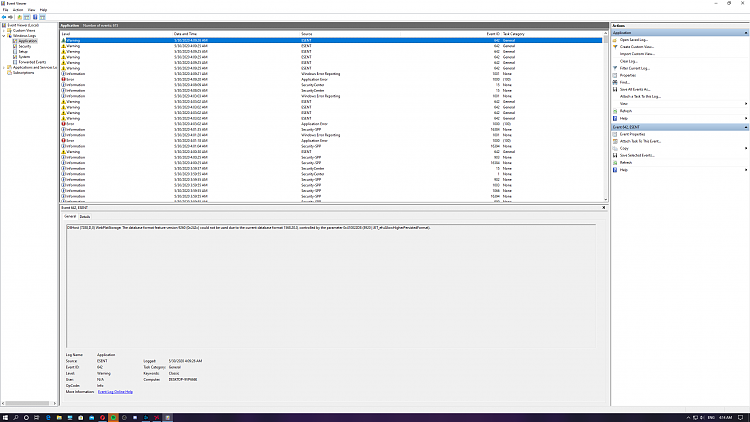 Event viewer: Warning ESENT source and cod mw force closes to desktop-screenshot-7-.png