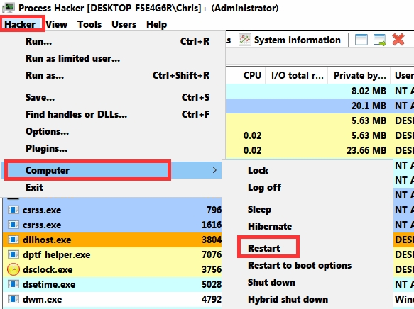 Explorer Seeking Forever / Thumbnails not showing-process-hacker-restart.jpg