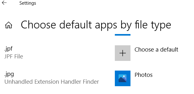 All  image files are of type &quot;unhandled extension handler finder&quot;-unhandled-extension-handler-finder.png