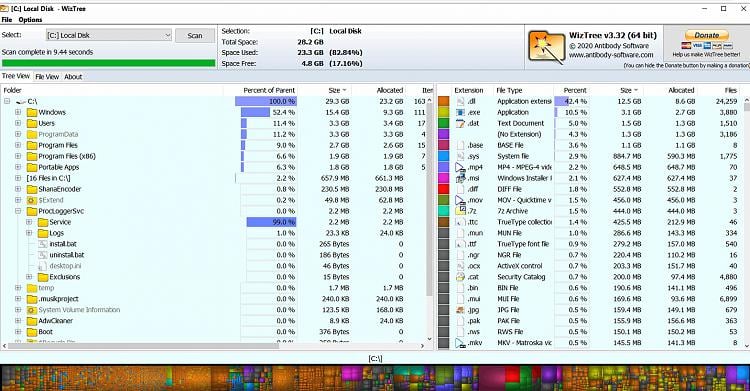 folder size windows 10 download