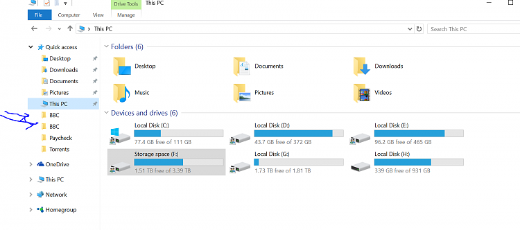 W10 PRO  RTM  File explorer error - duplicate folders showing up-file-explorer.png