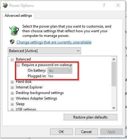 Surface 3 is requiring a password every time I wake it.-reqpw.jpg
