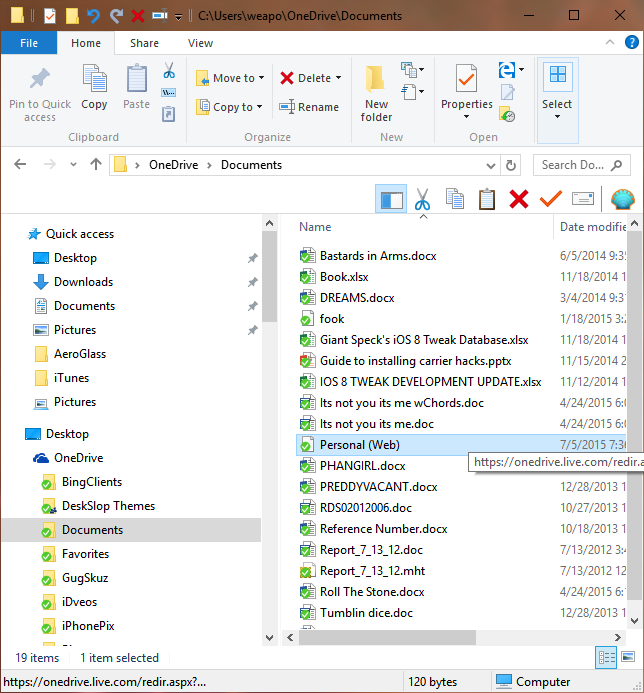 Windows 10 Home does not empty recycle bin-onenote-folder.png