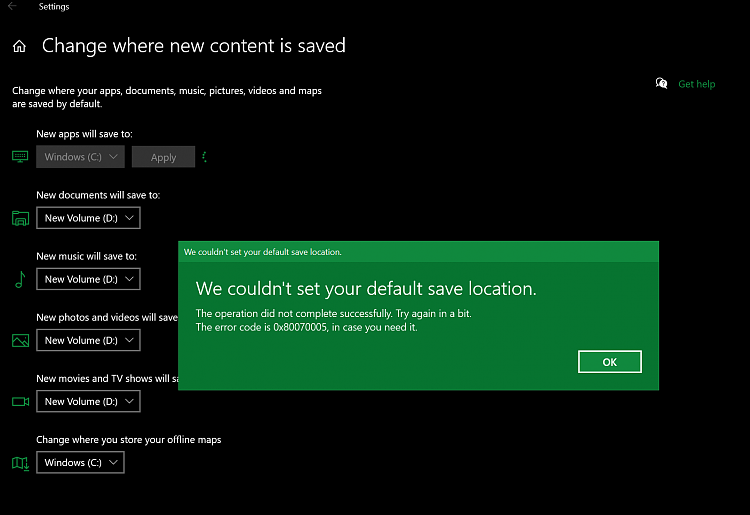 Xbox Gamepass PC can't change location getting error 0x80070005-2.png