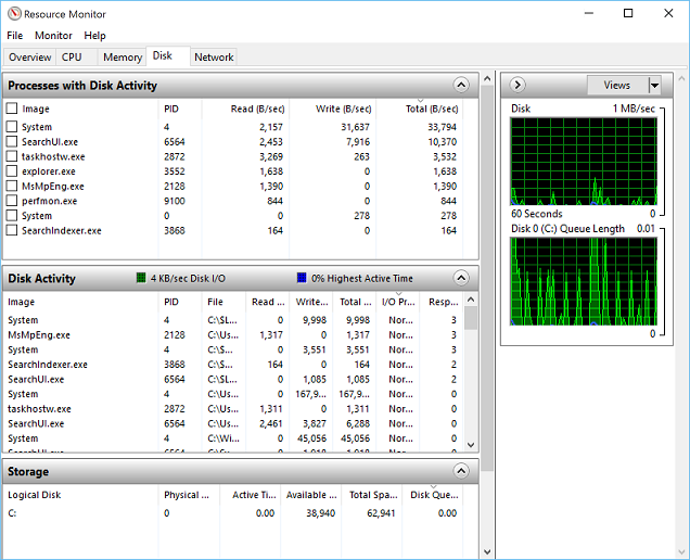 No superfetch No windows search No Defrag still 100% disk usage-resource-monitor.png