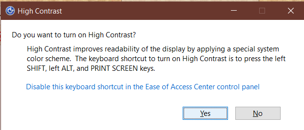 Oorzaak Tactiel gevoel Dek de tafel Alt + Shift + PrtScn changes contrast, how do I reset this? - Windows 10  Forums